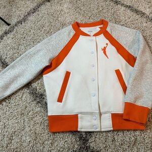 Kids WNBA' Orange and Gray Jacket small 8/9 EUC